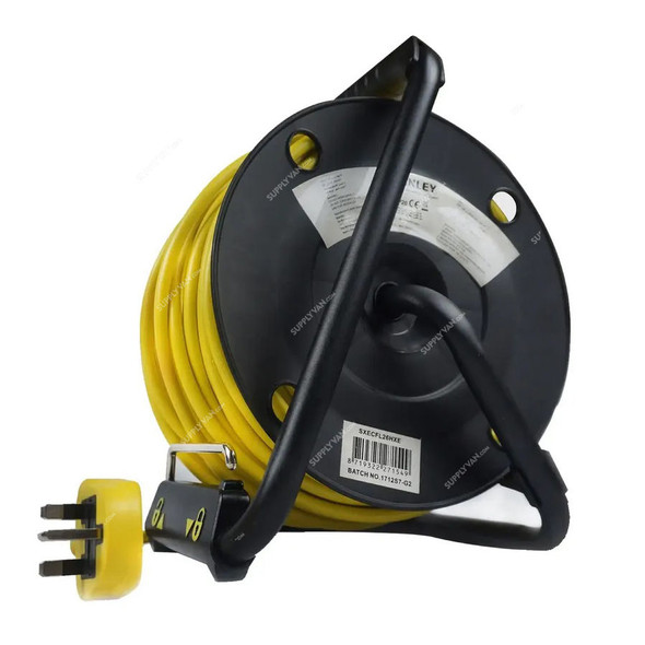 Stanley Power Extension Cable Reel With 4 Sockets, SXECFL26HXE, 3120W, 13A, 50 Mtrs Cable Length