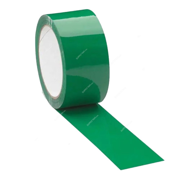 BOPP Tape, 48MM Width x 50 Yards Length, Green, 6 Rolls/Pack