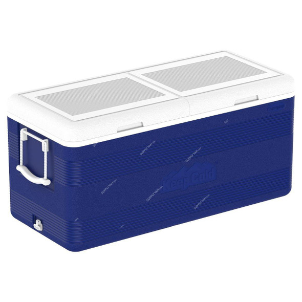 Cosmoplast KeepCold Deluxe Icebox, MFIBXX023BL, 103CM Length x 47CM Width x 48CM Height, 144 Ltrs Capacity, Blue  -    