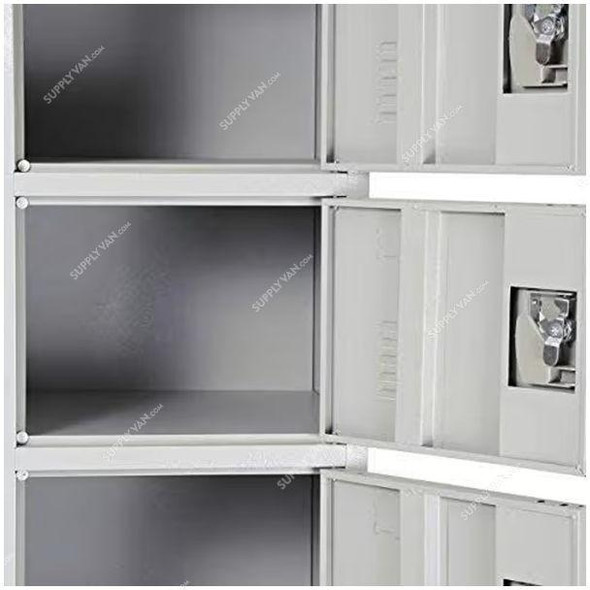 GDF 6 Tier Traditional Locker, TZ-305216, Metal, Grey  -    