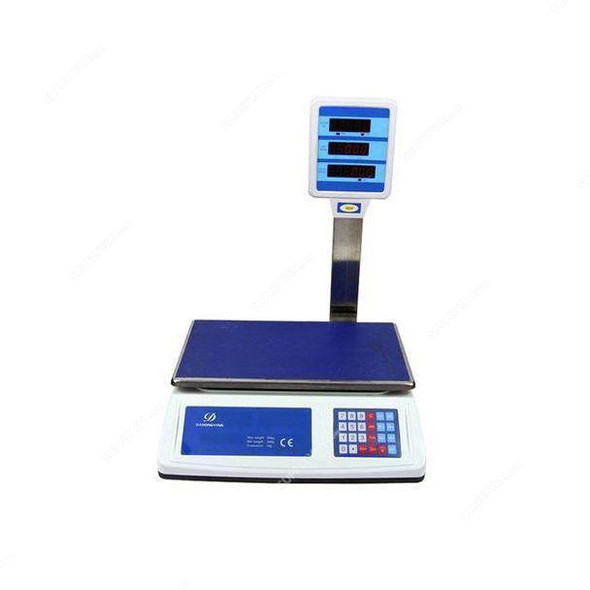 Heavy Duty Digital Price Computing Scale With Pole, 200GM-50 Kg Weight Capacity, 5GM Readability