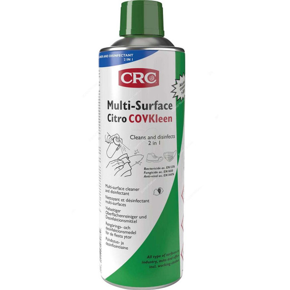 Crc Multi-Surface Citro Disinfectant Cleaner, 33342, COVKleen Series, 500ML  -    