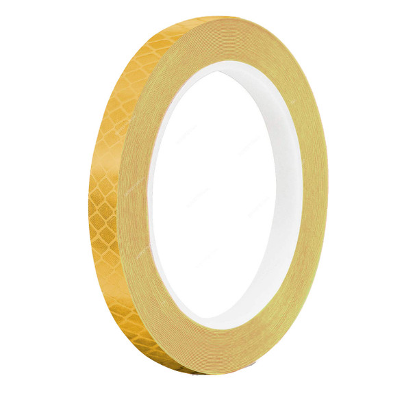 Fluorescent Reflective Tape, 24MM Width x 25 Mtrs Length, Yellow