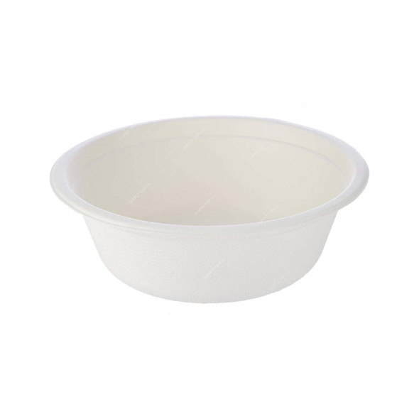 Bio-Degradable Bowl, 16 Oz, White, 600 Pcs/Pack