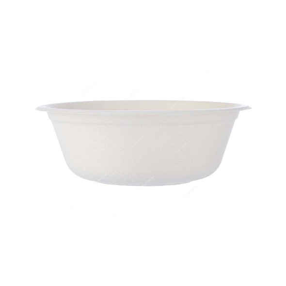 Bio-Degradable Bowl, 16 Oz, White, 600 Pcs/Pack  -    