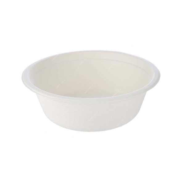 Bio-Degradable Bowl, 16 Oz, White, 600 Pcs/Pack  -    