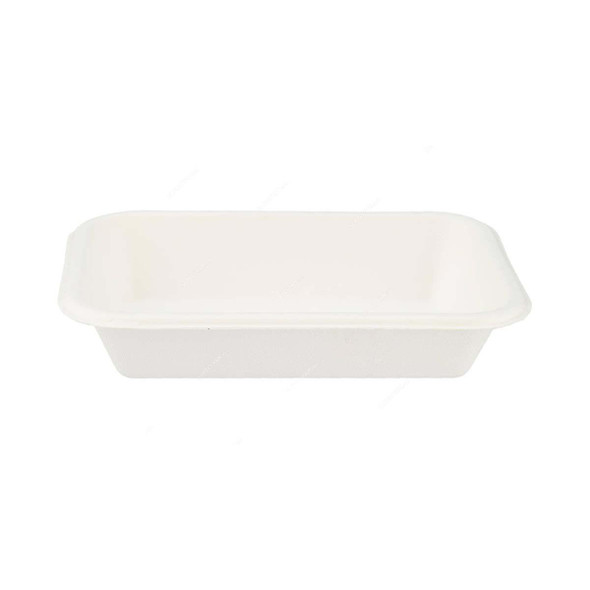 Bio-Degradable Multi-Purpose Rectangular Container, 12 Oz, White, 600 Pcs/Pack  -    