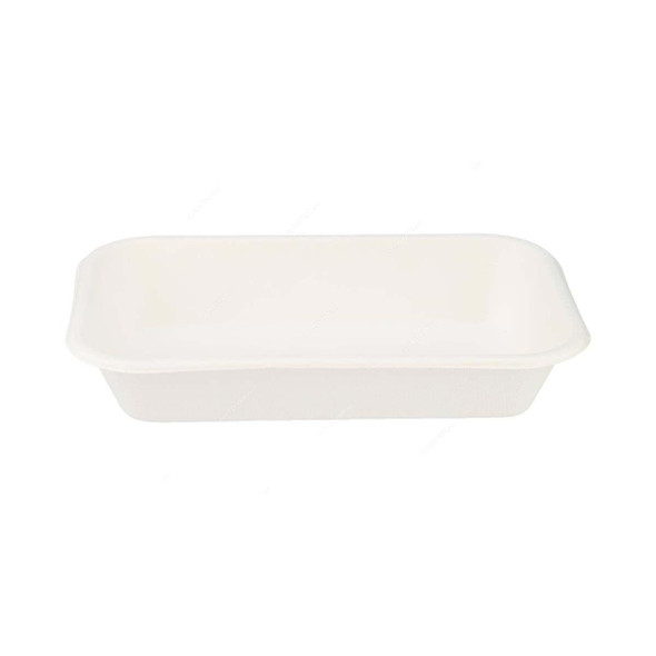 Bio-Degradable Multi-Purpose Rectangular Container, 24 Oz, White, 300 Pcs/Pack  -    