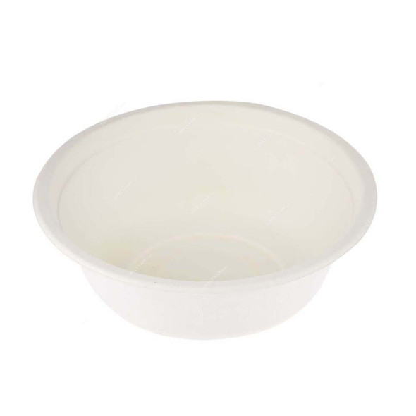 Bio-Degradable Bowl, 18 Oz, White, 200 Pcs/Pack
