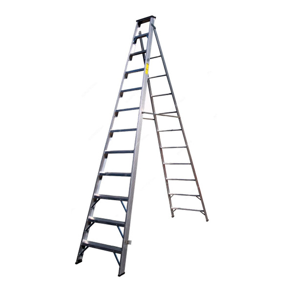 Penguin Two-in-One Step Ladder, TIO-12, 12 Steps, 3.3 Mtrs, 150 Kg Weight Capacity