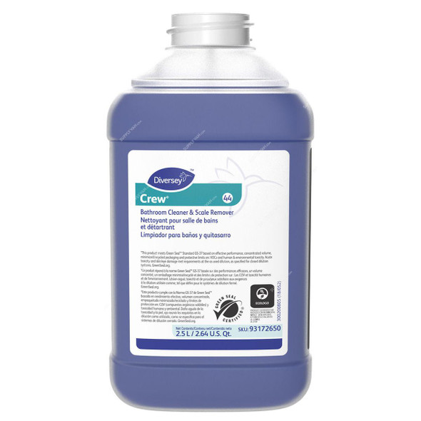 Diversey Crew Bathroom Cleaner and Scale Remover, 93172650, 2.5 Ltrs  -    