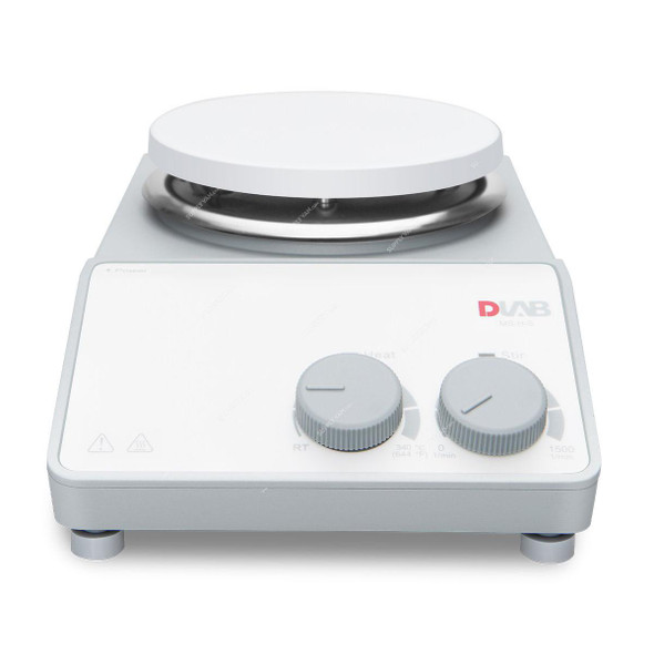 Dlab Analog Magnetic Hotplate Stirrer, MS-H-S, 530W, 135MM Plate Dia, 0-1500 RPM, 20 Ltrs Capacity  -    
