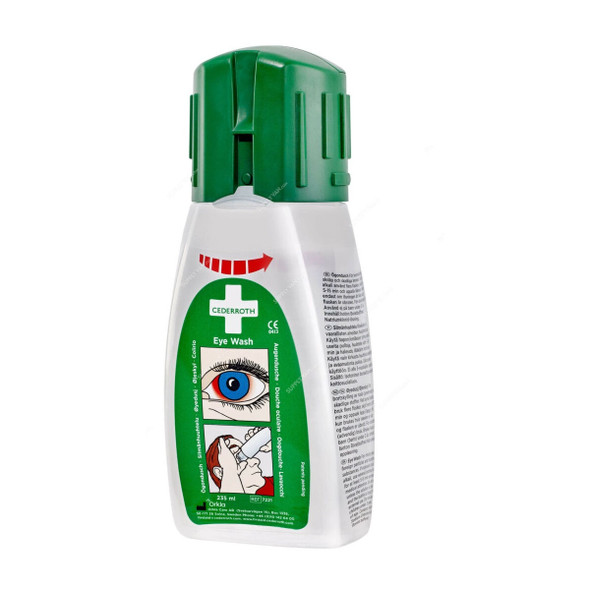 Cederroth Eye Wash Bottle, Pocket Model, 7221, 235ML
