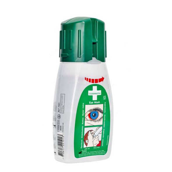 Cederroth Eye Wash Bottle, Pocket Model, 7221, 235ML