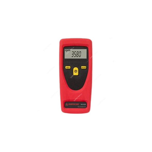 Amprobe Contact and Non-Contact Tachometer, TACH-20, ABS, 2 x AA 1.5V, Red