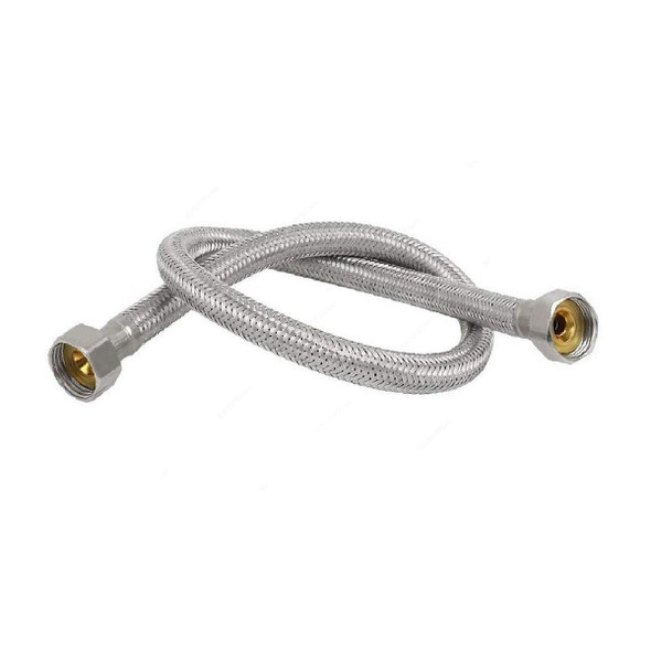 Water Heater Flexible Hose, 1/2 Inch x 1/2 Inch Connection Size, 1.2 Mtrs Length  -    