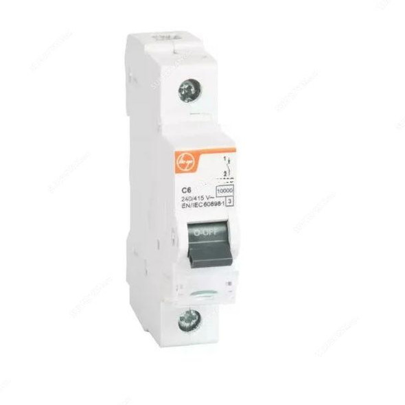 L&T Miniature Circuit Breaker, BB10165C, 1 Pole, Curve C, 240/415V, 16A, 10kA  -    