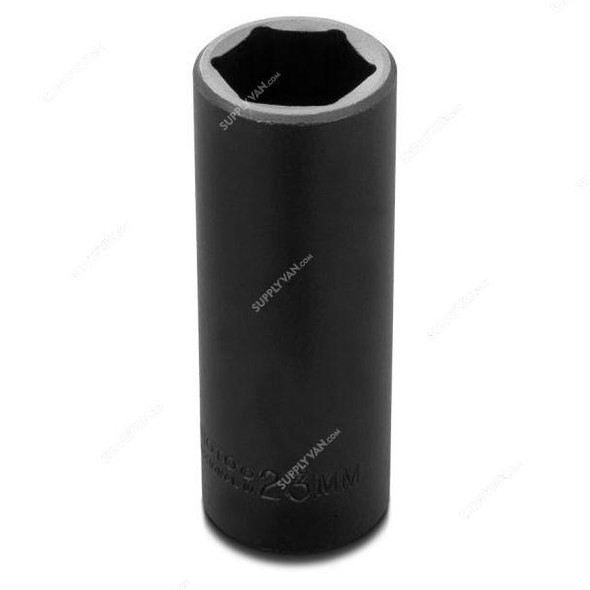 Proto 6 Point Deep Impact Socket, J7323M, 1/2 Inch Drive Size, 23MM  -    