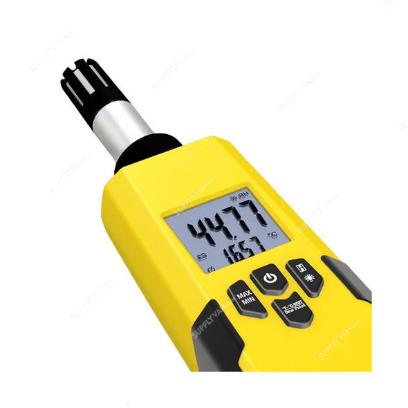 Trotec Thermohygrometer, BC21, LCD, 1 x 9V, Yellow
