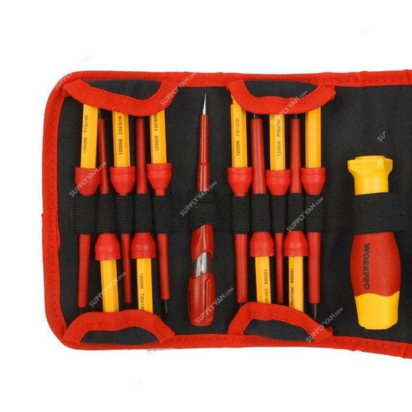 Workpro Insulated Changeable Screwdriver Set, WP341018, 12 Pcs/Set  -    