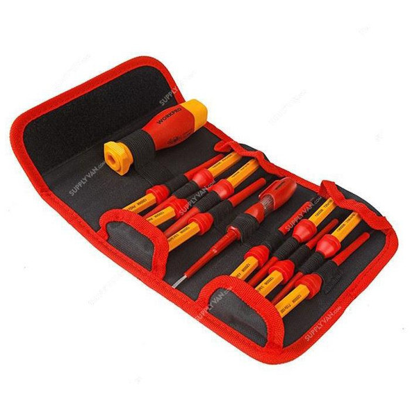 Workpro Insulated Changeable Screwdriver Set, WP341018, 12 Pcs/Set  -    