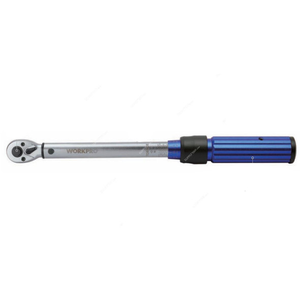 Workpro Heavy Duty Torque Wrench, WP271020, 1/2 Inch Drive Size, 72T, 40-220 Nm
