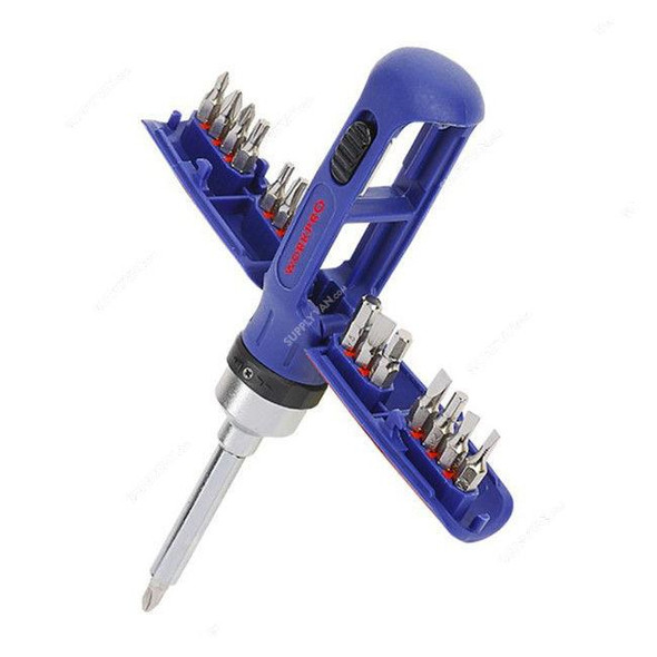 Workpro Ratcheting Screwdriver Set, WP221061, 15 Pcs/Set  -    