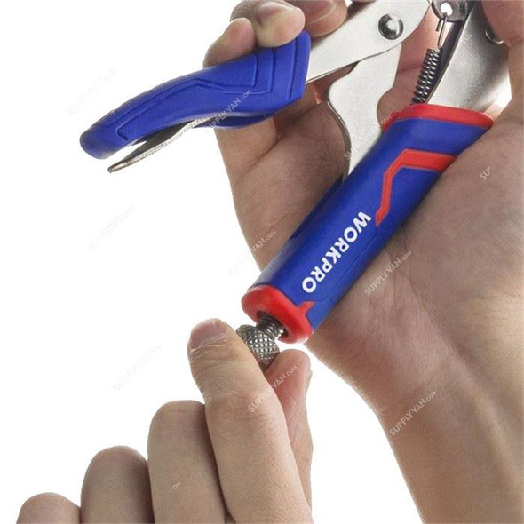 Workpro Locking Plier Set, WP201003, Chrome Vanadium Steel, 3 Pcs/Set  -    