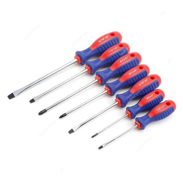 Workpro Screwdriver Set With Rack, WP200512, Chrome Vanadium Steel, 45 Pcs/Set  -    