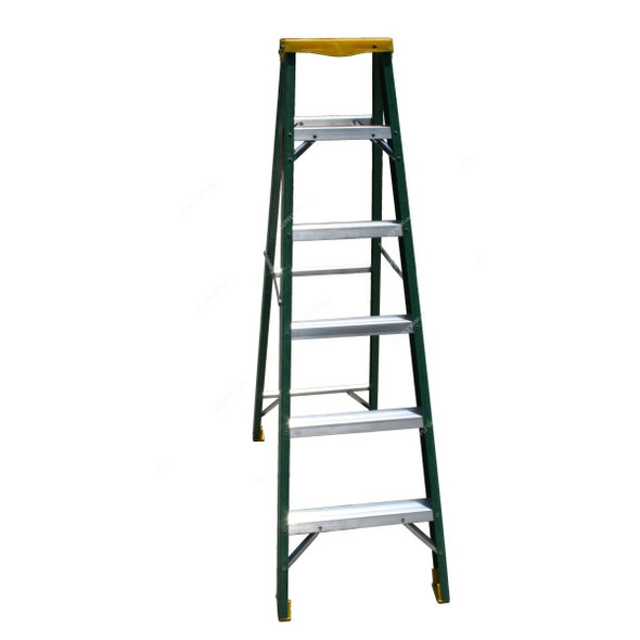 Penguin Fibreglass Single Sided Step Ladder, FGSSPT-6, 6 Steps, 1.7 Mtrs, 150 Kg Weight Capacity