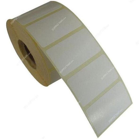 Thermal Barcode Transfer Label, 40MM Core, 100MM Label Width x 75MM Label Length, 500 Pcs/Roll  -    