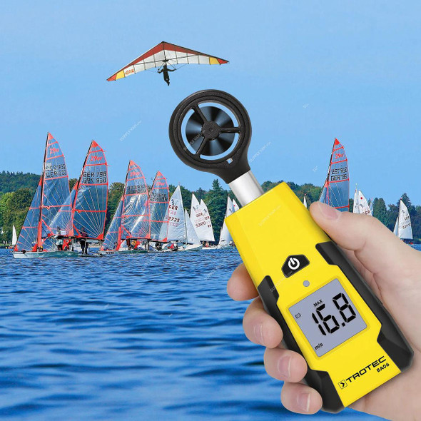 Trotec Vane Anemometer, BA06, LCD, 1.1 to 30 m/s  -    