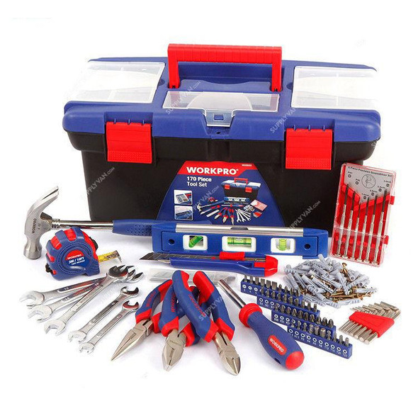 Workpro Hand Tools Set, WP209000, 170 Pcs/Set  -    
