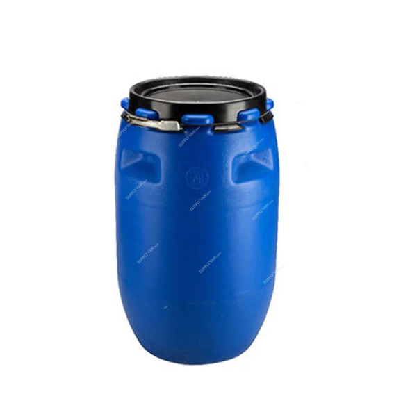 Palletco Open Top Drum With Lid, 460MM Width x 840MM Height, 120 Ltrs Capacity, Blue