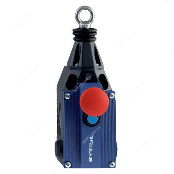 Schmersal Rope Pull Switch, ZQ-900-13N, IP65, 230VAC, 4A, 1NO+3NC, Red