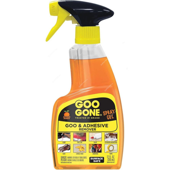 Goo Gone Adhesive Remover Spray Gel, 355ML