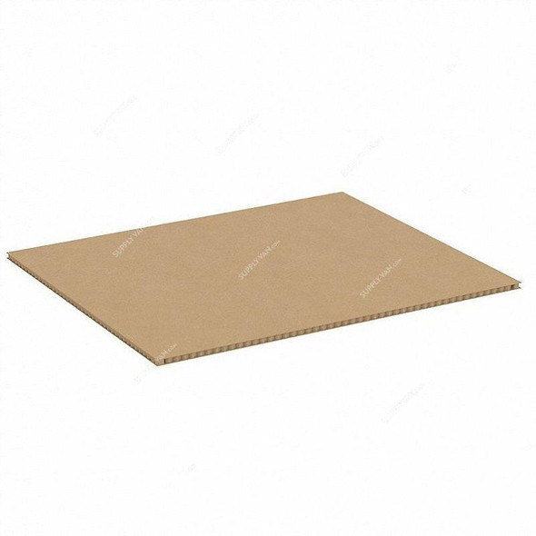 Corrugated Honeycomb Sheet, 10MM Thk, 120CM Width x 244CM Length, Brown  -    