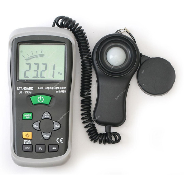 Standard Lux Light Meter With USB Interface, ST-1309, 1.5 Times/sec Measuring Range