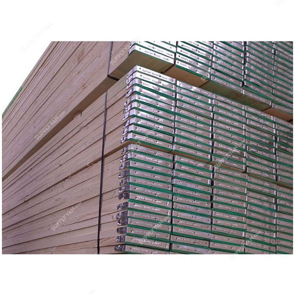 Scaffolding Wooden Board With End Band, 38MM Thk, 225MM Width x 3 Mtrs Length