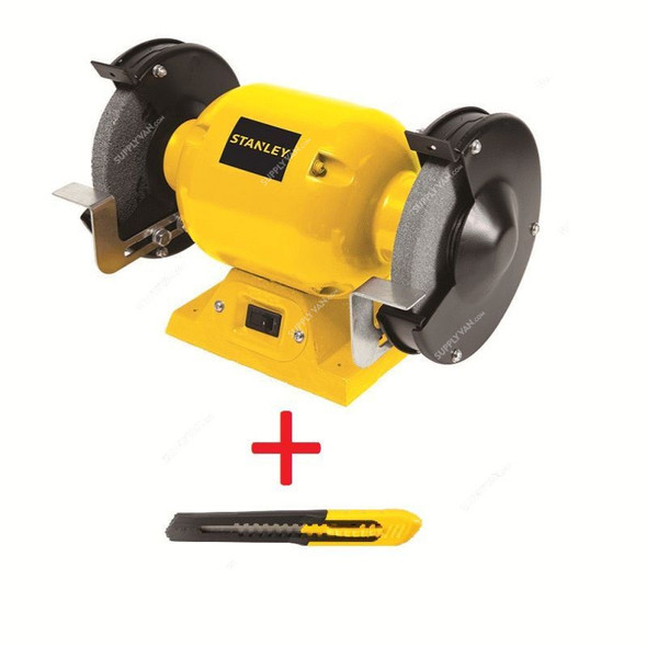 Stanley Bench Grinder STGB3715 With Snap-Off Knife STHT10151 Free