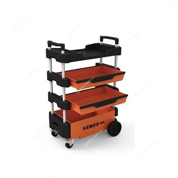 Kendo Foldable Tool Trolley, 90333, 70CM Width x 38CM Depth x 53.5CM Height