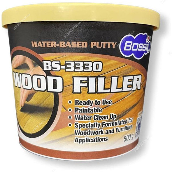 Hunter Water Based Carpenter Wood Filler, BS-3330, 500GM, Natural