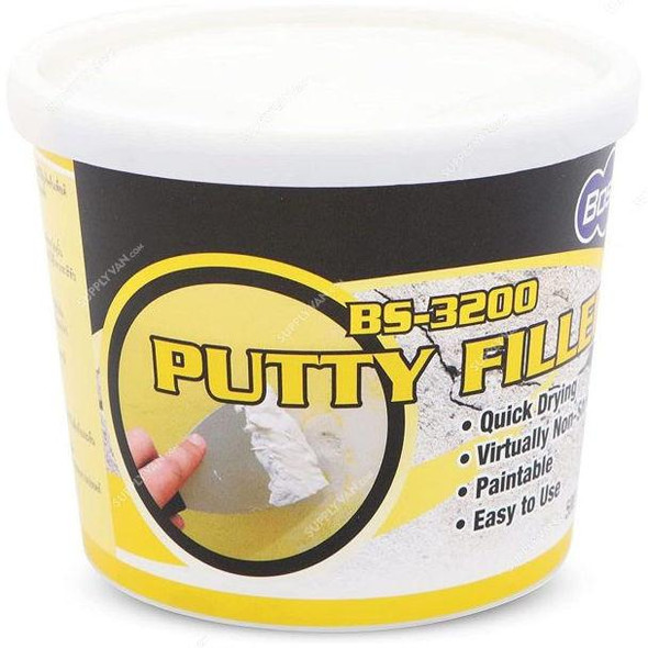 Bossil All Purpose Putty Filler, BS-3200, 500GM, White  -    