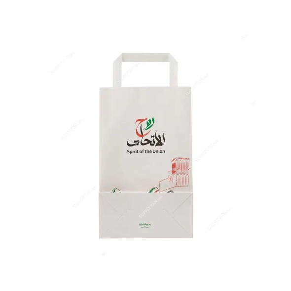 Hotpack Paper Bag, 18CM Height x 9CM Width x 29CM Depth, Flat Handle, White, 10 Pcs/Pack  -     Hotpack Paper Bag, 18CM Height x 9CM Width x 29CM Depth, Flat Handle, White, 10 Pcs/Pack  -