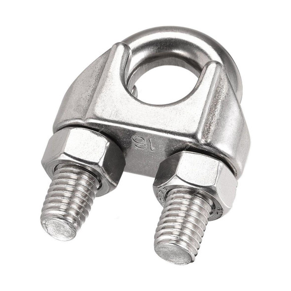 Wire Rope Clip, Stainless Steel, M16  -    