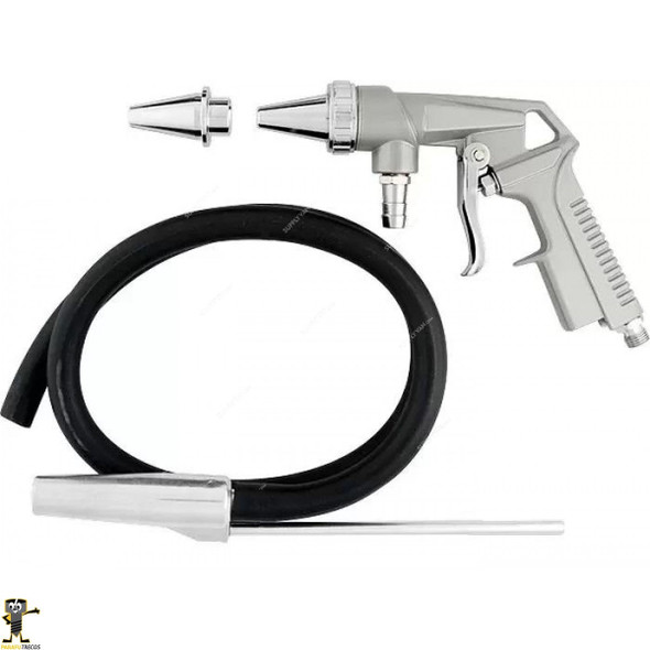 MTX Pneumatic Sandblasting Gun With Hose, 573289, 5 ATM, 1/4 Inch Connection Size, 1 Mtr Hose Length