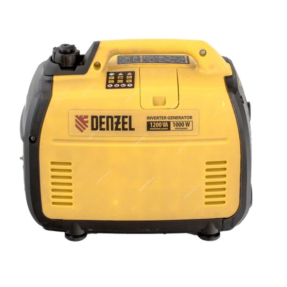 Denzel Manual Start Inverter Generator, GT-1200iS, 1200W, 4-Stroke, 53.5CC, 1.8 HP, 2.4 Ltrs Fuel Tank Capacity