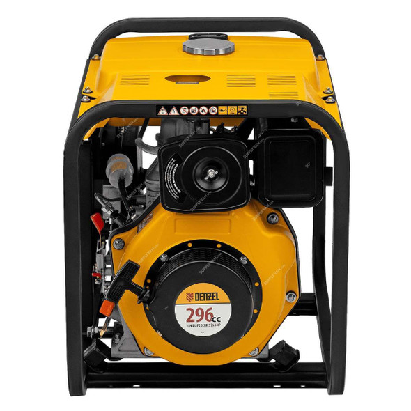 Denzel Manual Start Diesel Generator, DES-32, 3200W, 4-Stroke, 296CC, 5.5 HP, 11 Ltrs Fuel Tank Capacity  -    