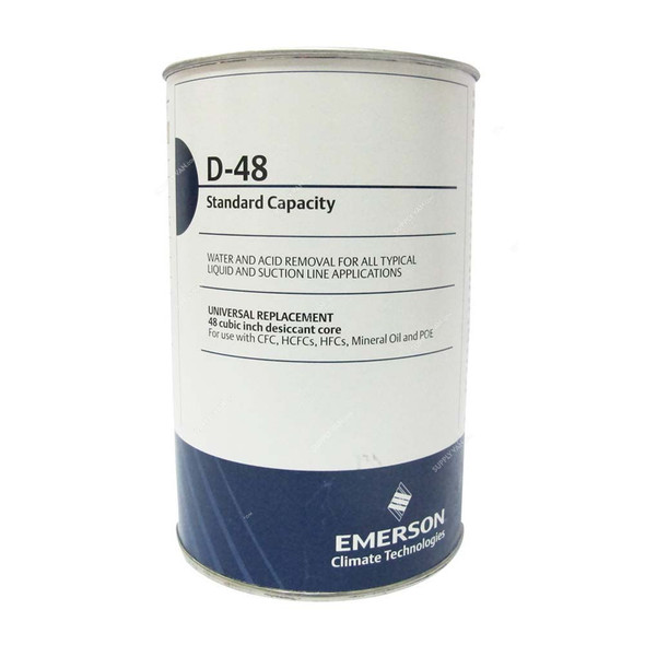 Emerson Universal Replacement Filter Drier Core, D48, 3.72 Inch Dia x 5.5 Inch Length