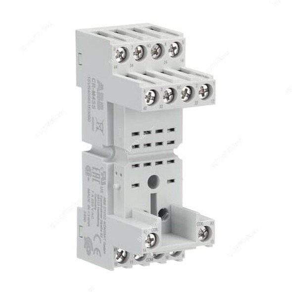 Abb Standard Relay Socket, CR-M4SS, 14 Pins, 250V, 7A